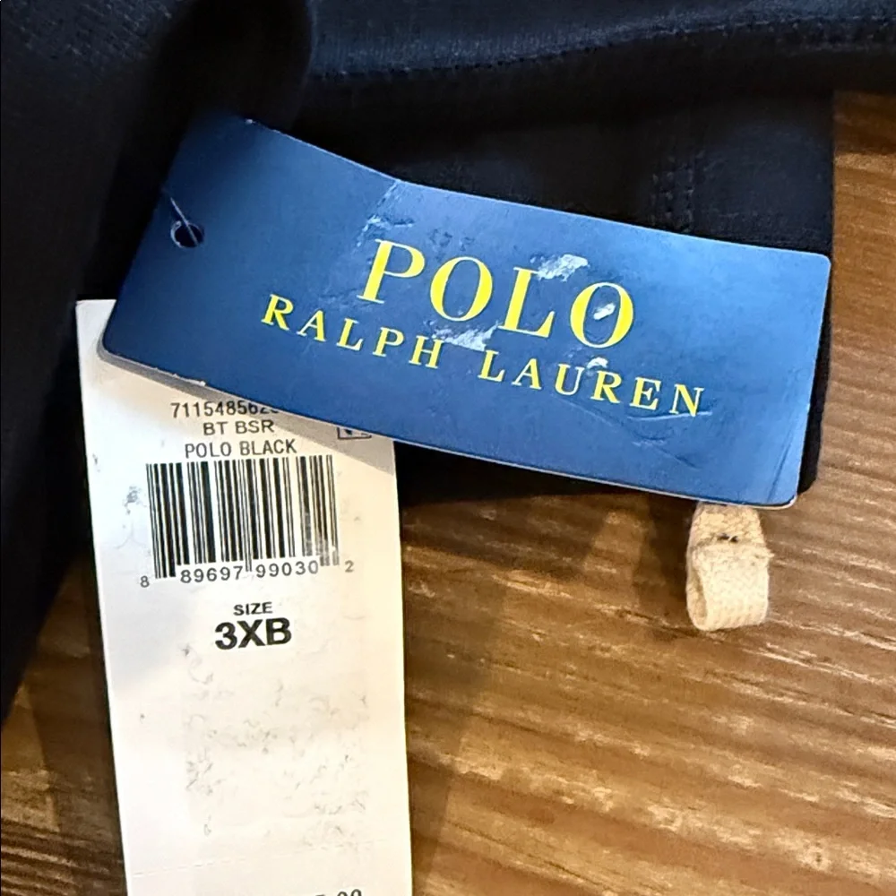 Polo Ralph Lauren Black Joggers with Red Logo 3XB
